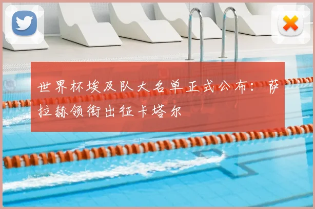 世界杯埃及队大名单正式公布:萨拉赫领衔出征卡塔尔